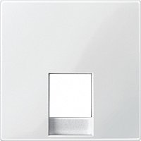 Лицевыя панель Schneider Electric Merten System M для 1-м. розетки RJ45 полярно-белый